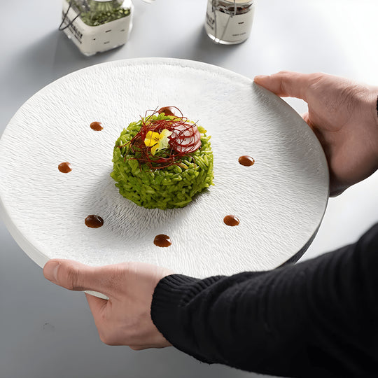 Modern Ceramic Serving Plate for Steak or Sushi – Available in 8 and 10 Inches