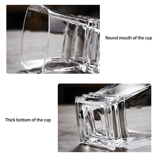 Premium old fashioned whiskey glass 310ml made of lead-free crystal with diamond-cut texture – luxury barware in Lebanon