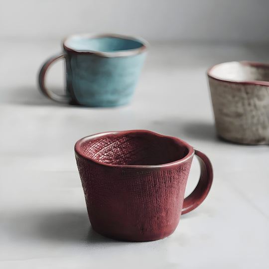 300ml handmade porcelain retro coffee or tea mug – Beirut Lebanon