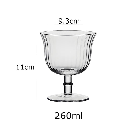 260ml ribbed borosilicate glass dessert and drink cup – Beirut Lebanon