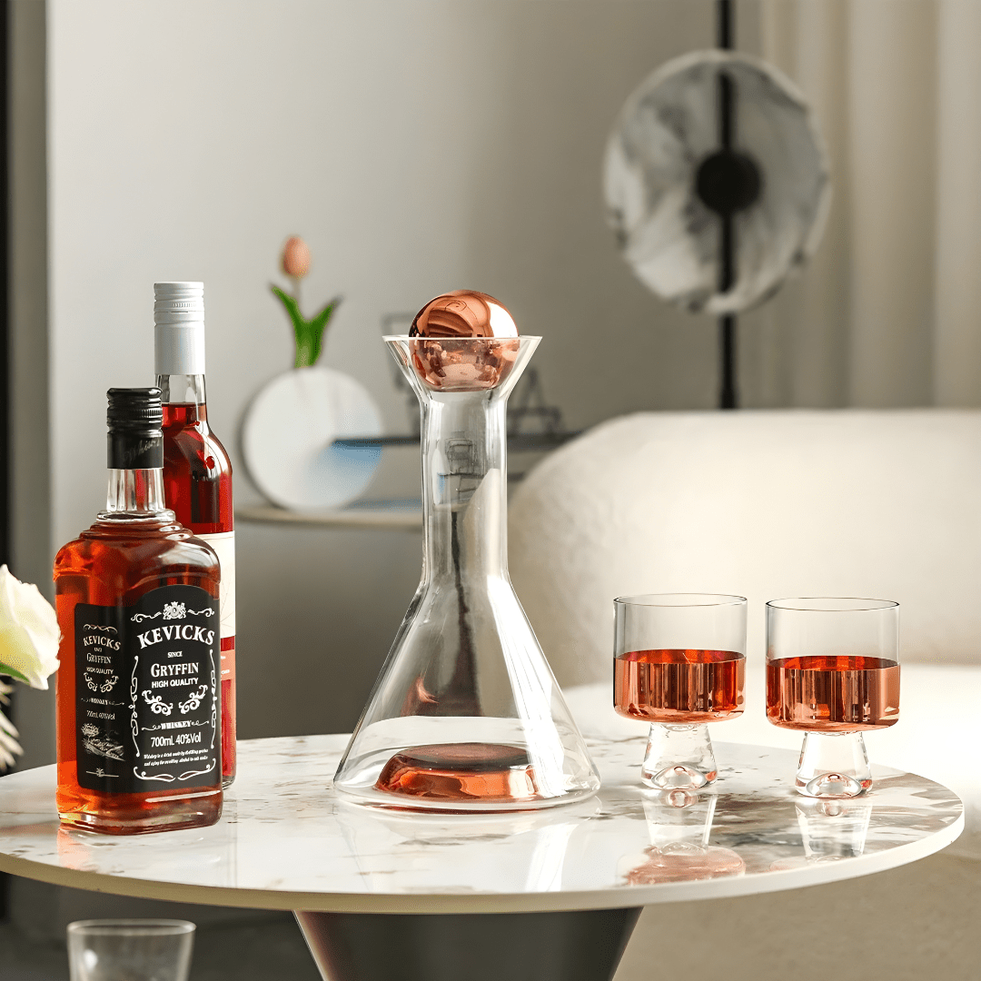 Elegant glassware set for modern home and bar in Beirut Lebanon