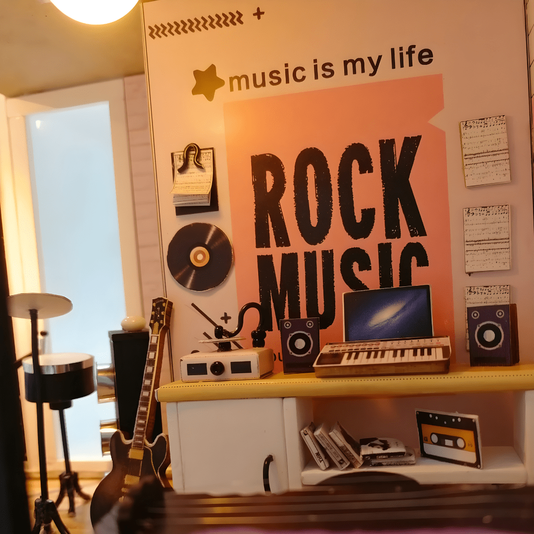 Miniature Music Studio DIY Kit with Dust Cover Beirut Lebanon