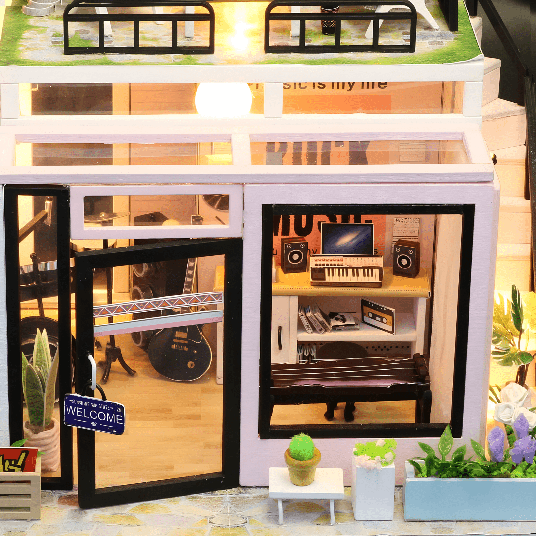 Miniature Music Studio DIY Kit with Dust Cover Beirut Lebanon