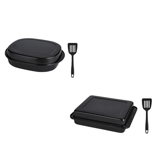 LIVARNO Home oven dish set with 2 roasting tins and spatula