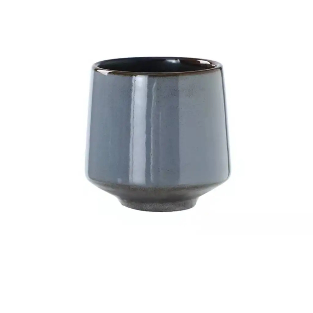 Japanese ceramic tea cups 200ml with unique reactive glaze, durable and safe for tea, coffee, or sake – available in Beirut Lebanon.