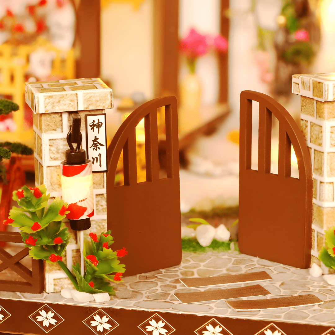 DIY Miniature Dollhouse Kit – Premium Large Design with Light, Music Box & Dust Cover