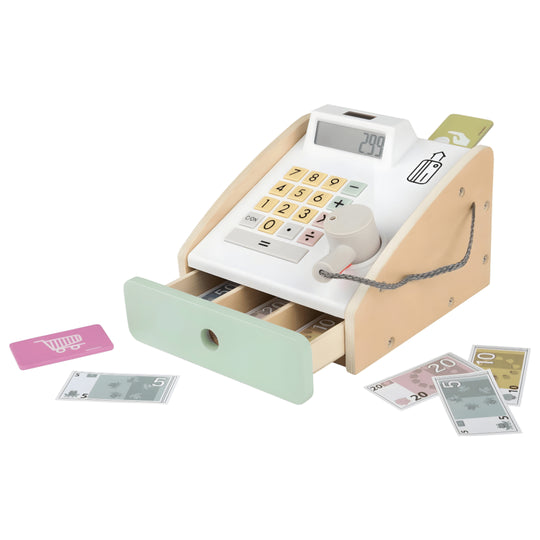 Playtive wooden cash register set with play money and cards – Beirut Lebanon