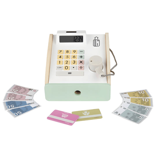 Playtive wooden cash register set with play money and cards – Beirut Lebanon