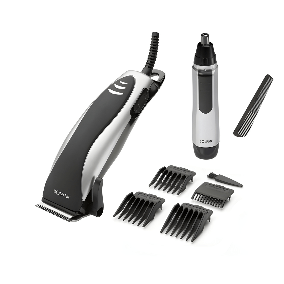 Bomann hair and nose trimmer set with stainless steel blades and accessories – Beirut Lebanon