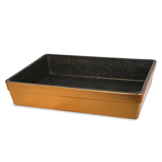 NUREV Borlon Granite Non-Stick Baking Dish – Golden Bronze