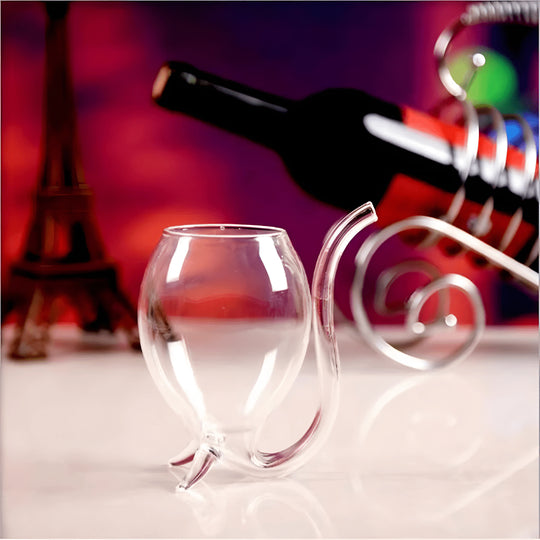 300ml elegant glass sip cup with built-in straw for cocktails and juices – Beirut Lebanon