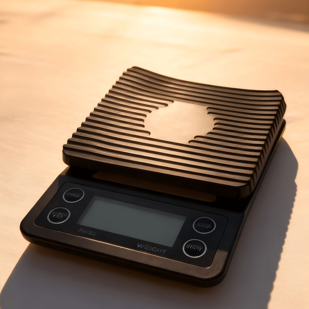 Full V60 coffee brewing kit inside practical box including kettle, grinder, dripper, mug and scale