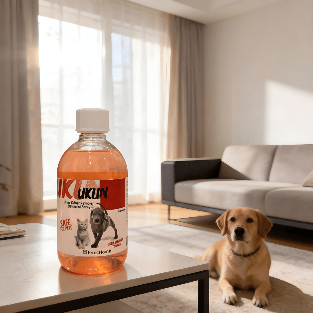 Uklin urine odour remover and deterrent spray 500ml for pets, made in Italy