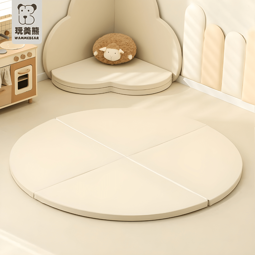 150cm Diameter Premium Cream Foldable Play Mat