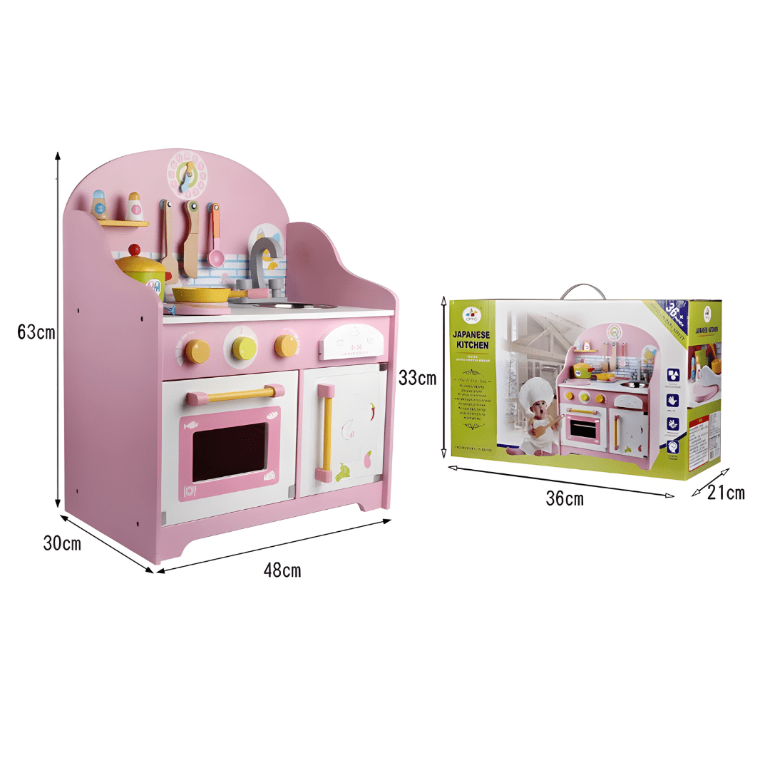 DIY Wooden Kids Play Kitchen Cabinet