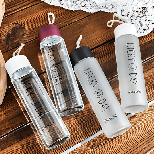 360ml Lucky Day Leak-Proof Water Bottle – Frosted & Clear