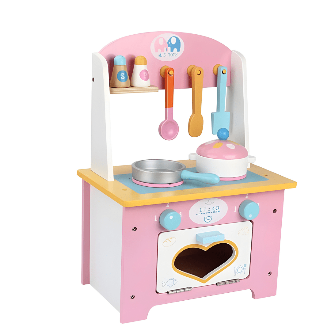 Mini Wooden Heart Play Kitchen Set | Lebanon | European Household
