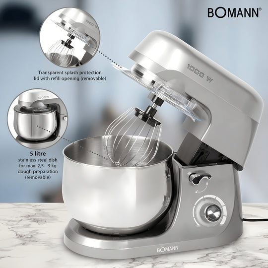 Bomann 1000W kitchen mixer with pulse control and safety lock – Lebanon