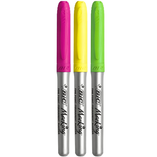 BIC-markeringsset van 3 permanente markers