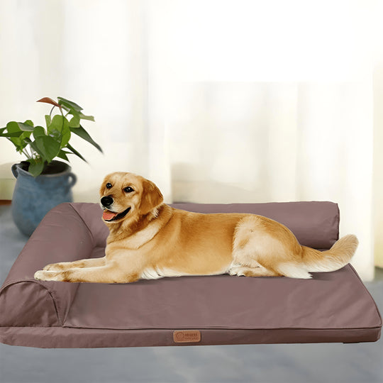 Orthopedic 2XL waterproof dog bed with head support and non-slip bottom – perfect for large dogs in Beirut