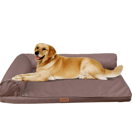 Orthopedic 2XL waterproof dog bed with head support and non-slip bottom – perfect for large dogs in Beirut