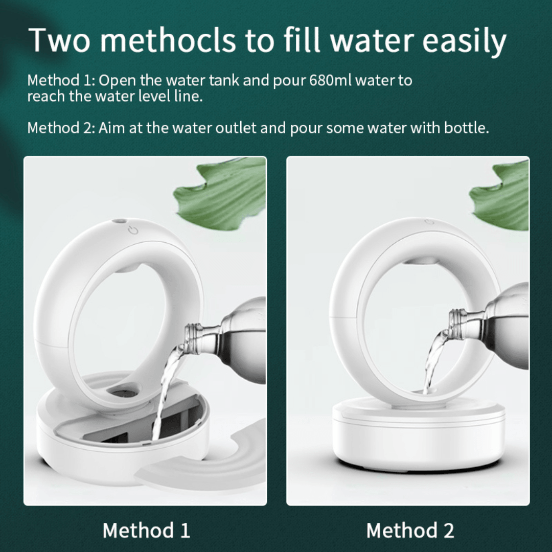 Anti-Gravity Cool Mist Humidifier 680ml with LED light – Beirut Lebanon