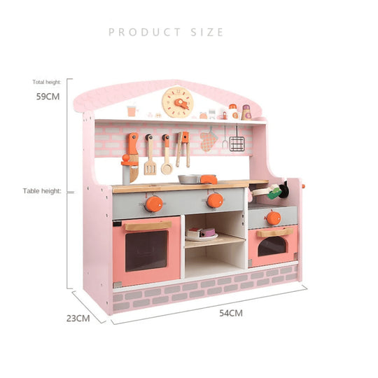 Children's Wooden kitchen Toy Set - EUROPEAN HOUSE HOLD