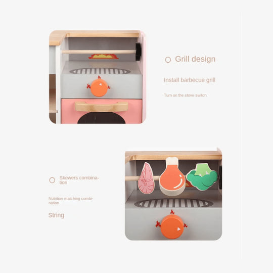 Children's Wooden kitchen Toy Set - EUROPEAN HOUSE HOLD