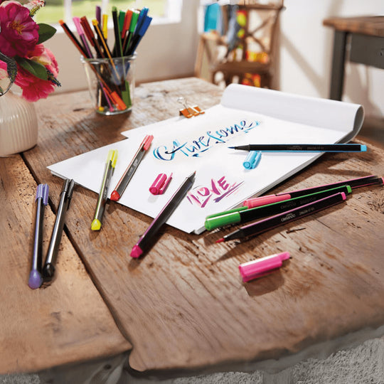 Crelando fineliner pens 24 colors set for school and art