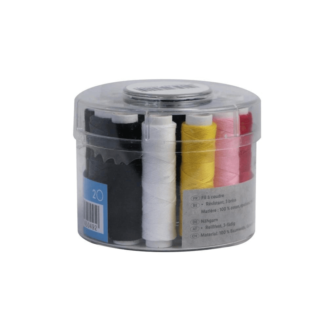 Crelando Multi-Colored Set Of Sewing Threads 12 pieces - EUROPEAN HOUSE HOLD
