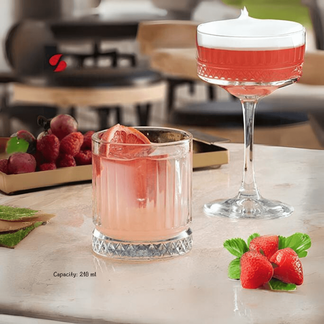 Elysia 4-Piece Soft Drink Glass 210ML - EUROPEAN HOUSE HOLD