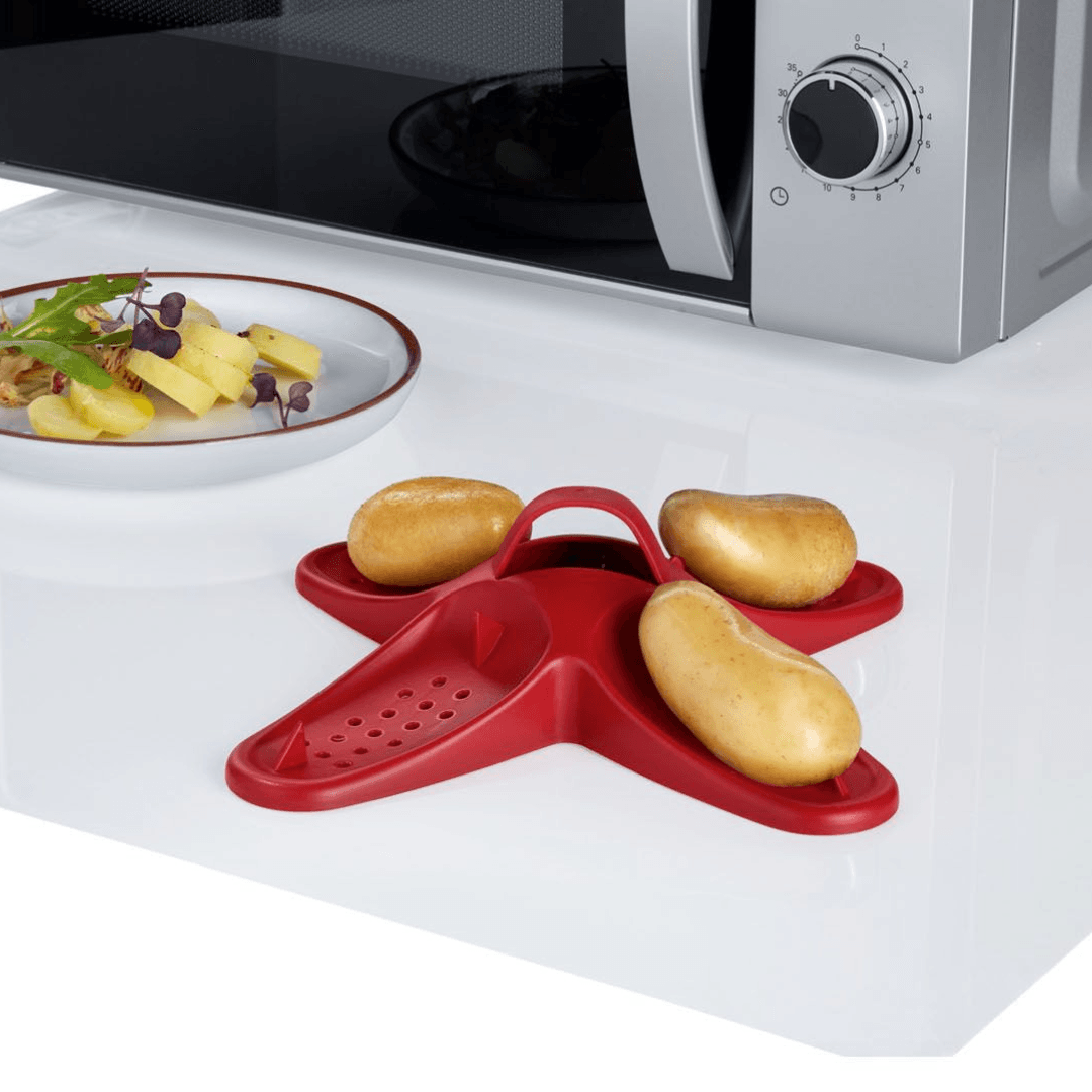 Fig&Olive Microwave Potato Baker Rack – BPA Free Plastic, Baked Potato Holder