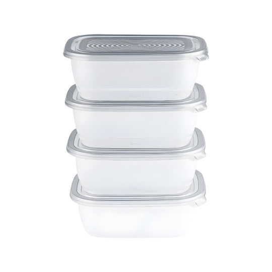ERNESTO® Storage container set, plastic, BPA-free 1L - EUROPEAN HOUSE HOLD