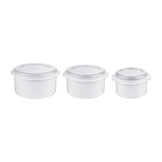 Ernesto microwave box set of 3 – BPA-free, stackable, microwave & dishwasher safe food storage containers, available in Beirut Lebanon.