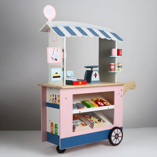 Happy Kids Wooden Supermarket Cashier Kitchen Full Set