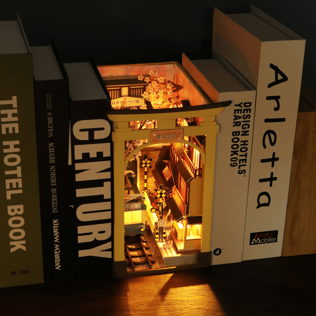 Fsolis Book Nook Japan, BookNook DIY Craft Kits Japanse Detective Fsolis Book Nook Japan, BookNook DIY Craft Kits Japanse Detective