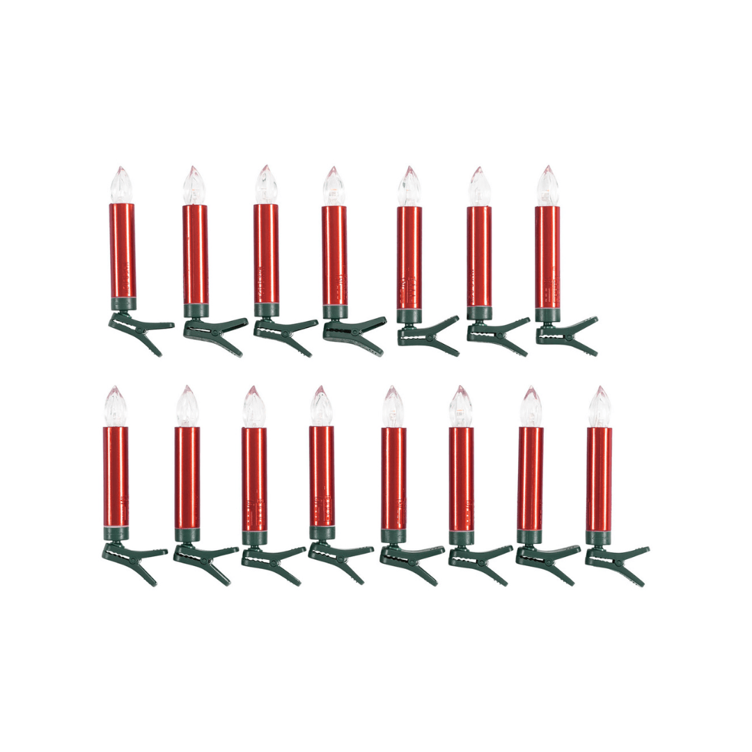 LIVARNO home LED Christmas Tree Candles, 15 pcs. EUROPEAN HOUSE HOLD