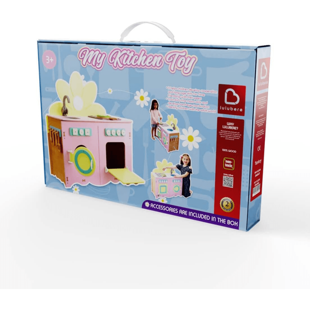 LULUBERE Wooden Kitchen Toy Set - EUROPEAN HOUSE HOLD