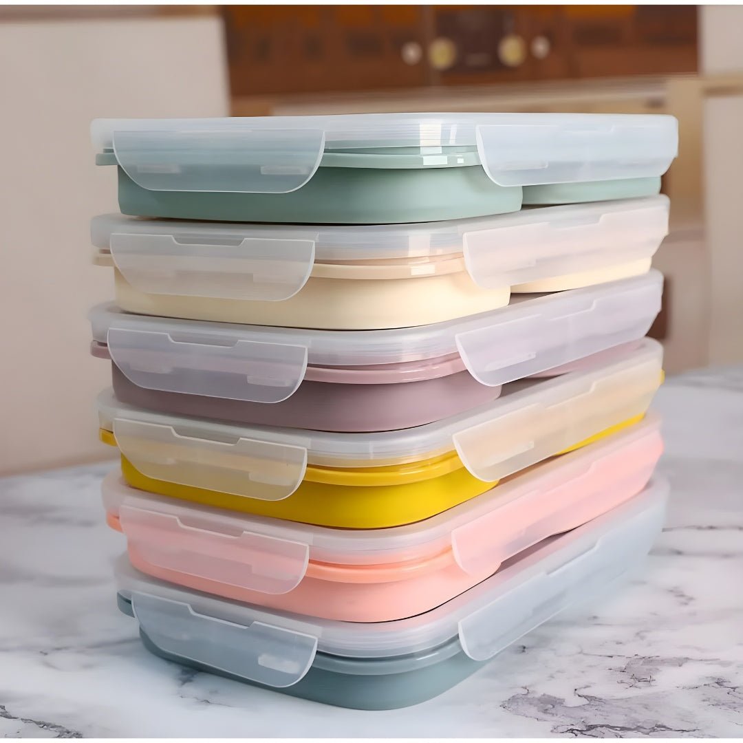 Kids Collapsible BPA-Free Silicone Lunch Box