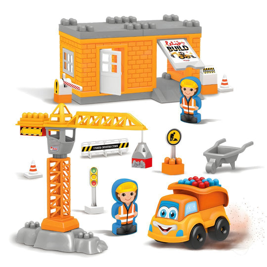 My First Construction Blocks Crane 45 Pieces