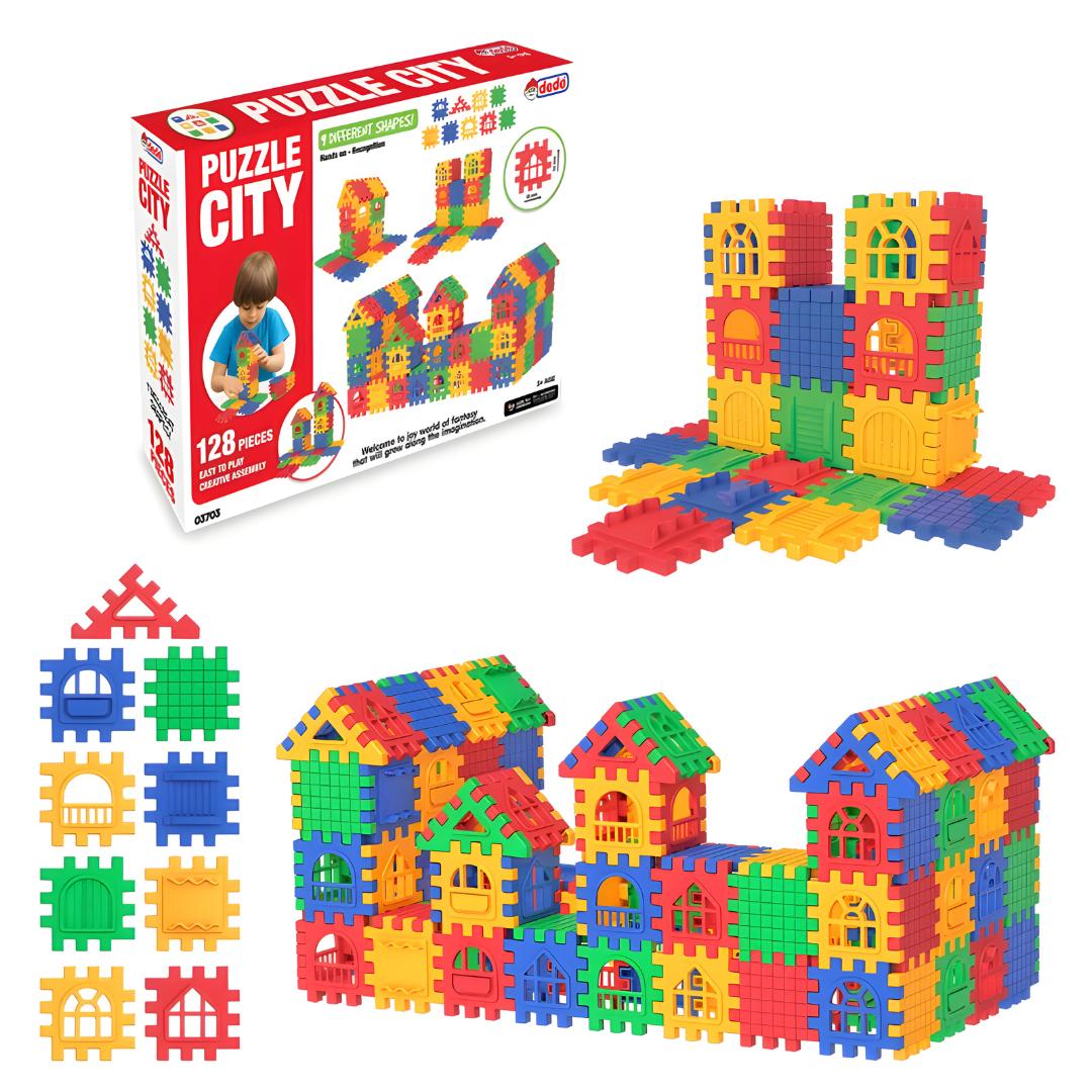 128-Piece Building Puzzle for Kids | Lebanon | European Household