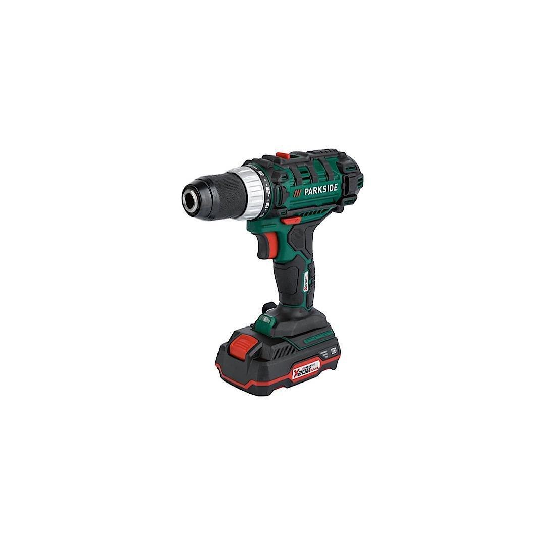 PARKSIDE CORDLESS DRILL/DRIVER SET WITH ACCESSORIES "PABS 20-LI F7", 20 V - EUROPEAN HOUSE HOLD