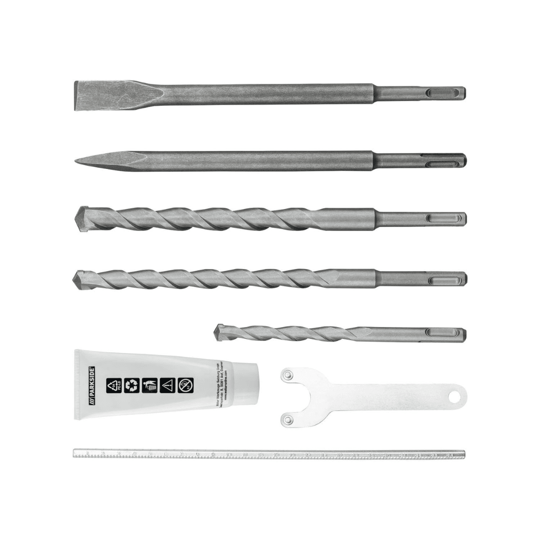 PARKSIDE DRILL AND DEMOLITION HAMMER WITH SDS-PLUS PBH 1500 F6, 1500 W - EUROPEAN HOUSE HOLD