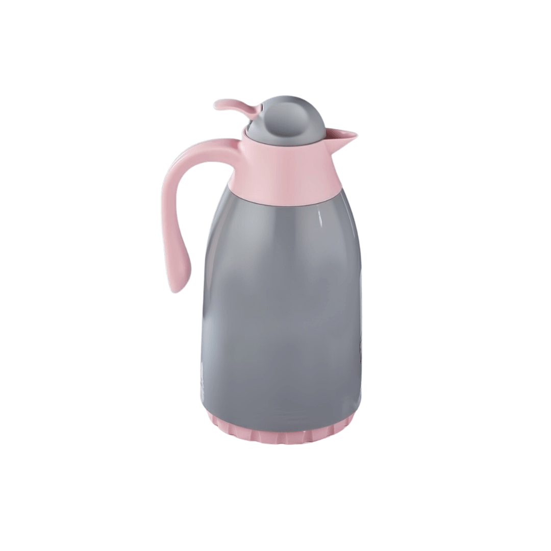Plastic Vacuum Thermos With Glass Inner 1.3L - EUROPEAN HOUSE HOLD