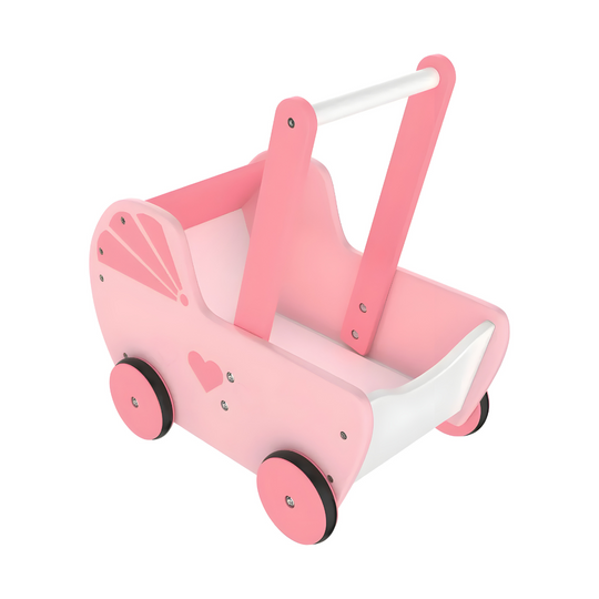 Playtive wooden doll pram with fabric cover and rubber wheels – Lebanon