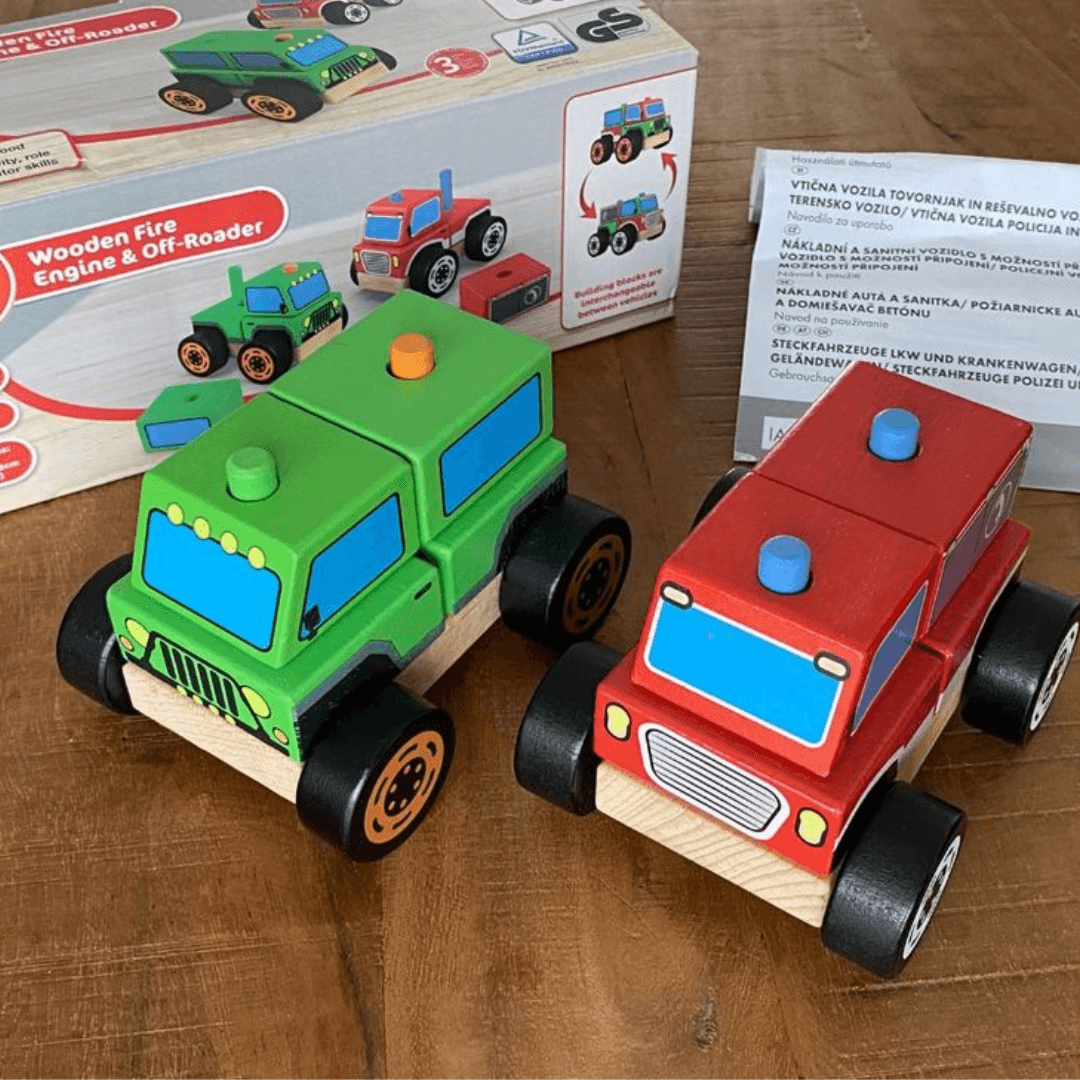 PLAYTIVE Wooden Hight Quality Wooden Vehicles - EUROPEAN HOUSE HOLD