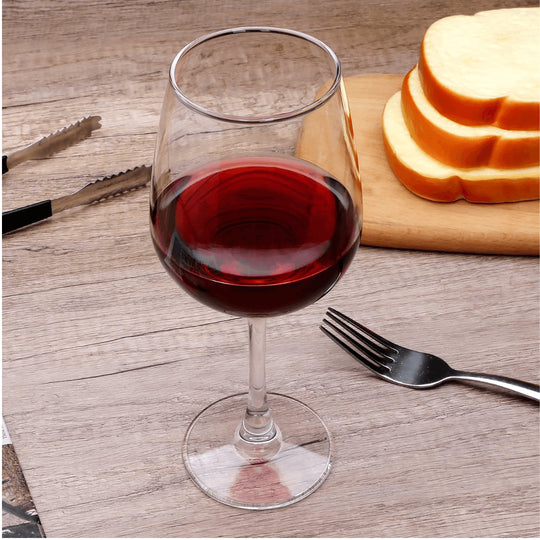 Set of 6 Ernesto red wine glasses 621ml made of crystal glass, elegant timeless design, durable, scratch-resistant and dishwasher safe.