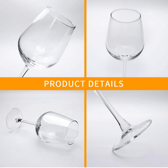 Set of 6 Ernesto red wine glasses 621ml made of crystal glass, elegant timeless design, durable, scratch-resistant and dishwasher safe.