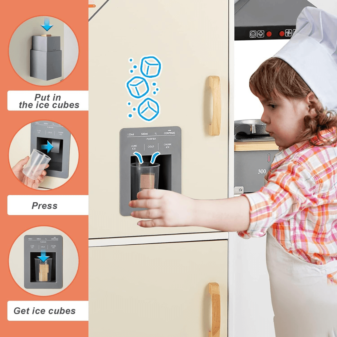 Pretend Play Huge Kitchen Wooden Toy For Kids - EUROPEAN HOUSE HOLD