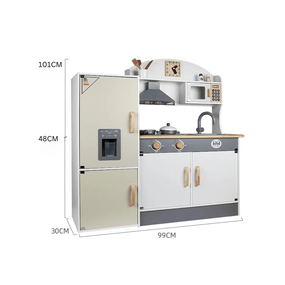 Pretend Play Huge Kitchen Wooden Toy For Kids - EUROPEAN HOUSE HOLD